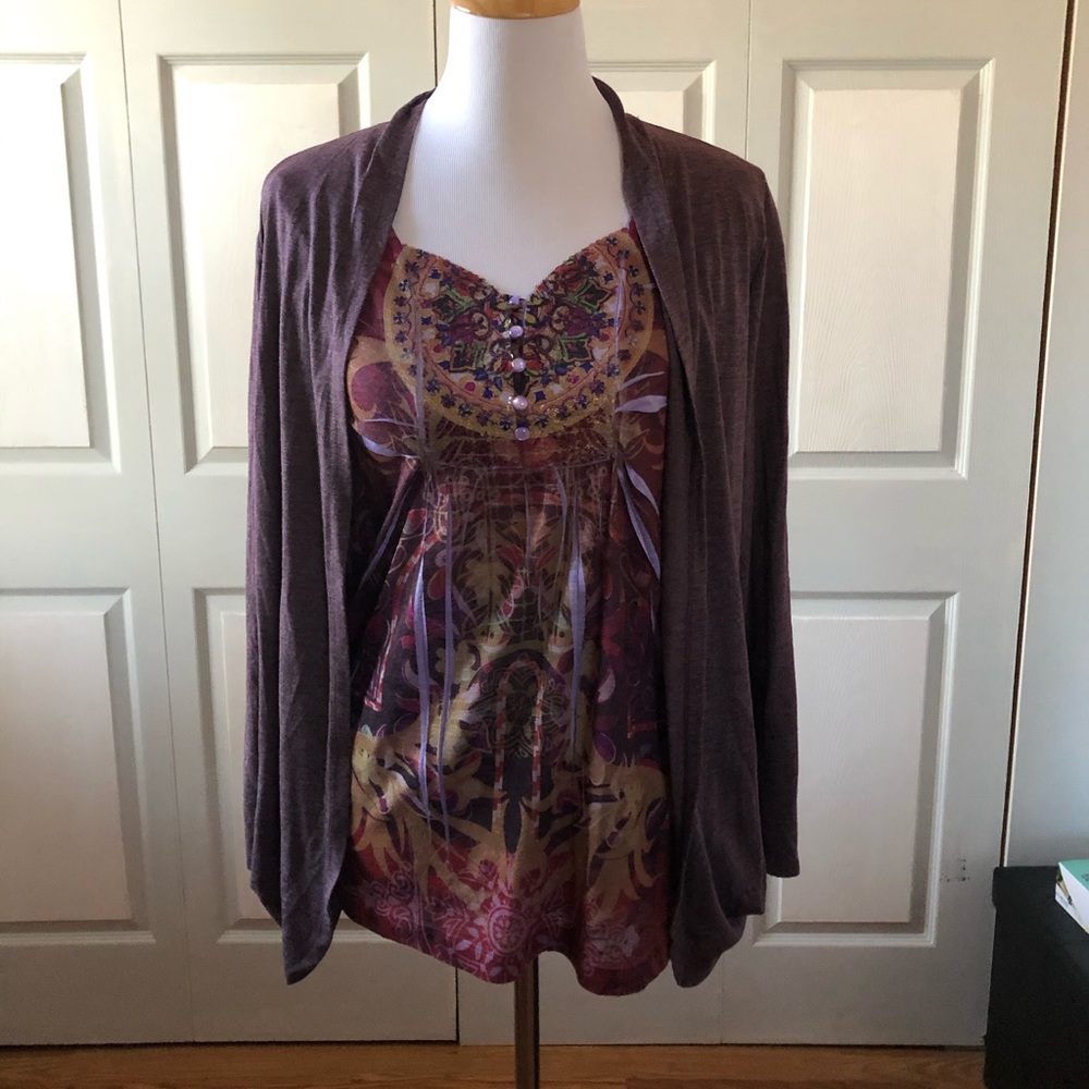 Top and Cardigan set! Both small